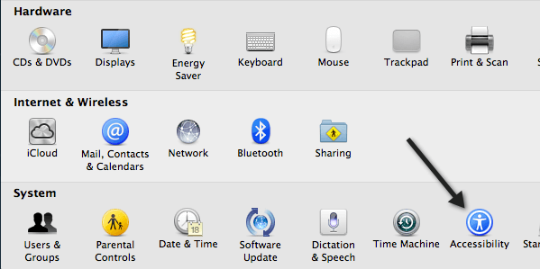 deshabilitar el trackpad mac