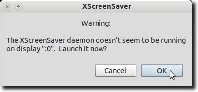 Encienda XScreensaver Daemon