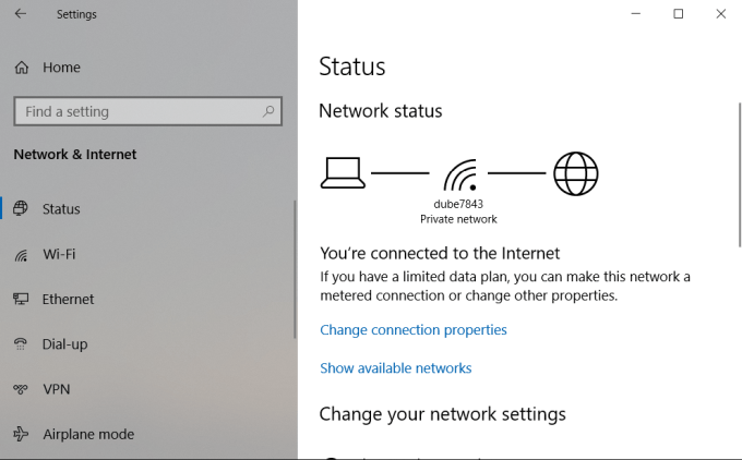 tu conexión a internet