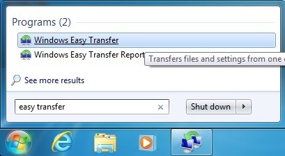 Windows fácil transferencia