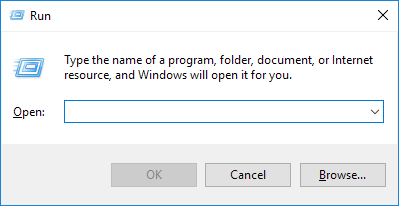 windows 10 run dialog