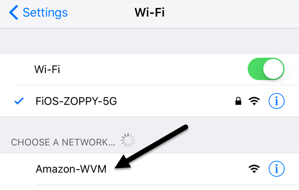 alexa wifi network