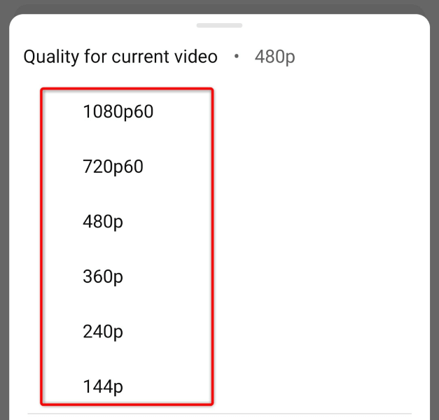 Cambie manualmente la calidad de reproducción de su video de YouTube imagen 2