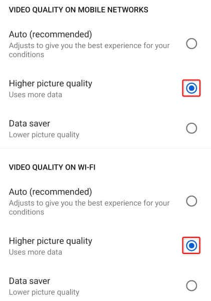 Establecer la calidad de vídeo predeterminada en YouTube para Android, iPhone y iPad imagen