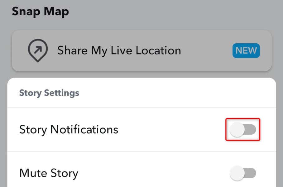 Cómo desactivar las notificaciones de historias para un usuario específico en Snapchat imagen