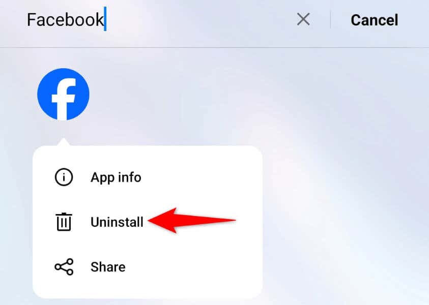 Cómo desinstalar y reinstalar Facebook en tu teléfono inteligente imagen