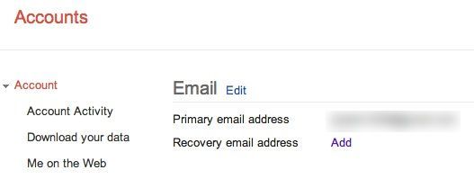 Dirección de correo electrónico de recuperación