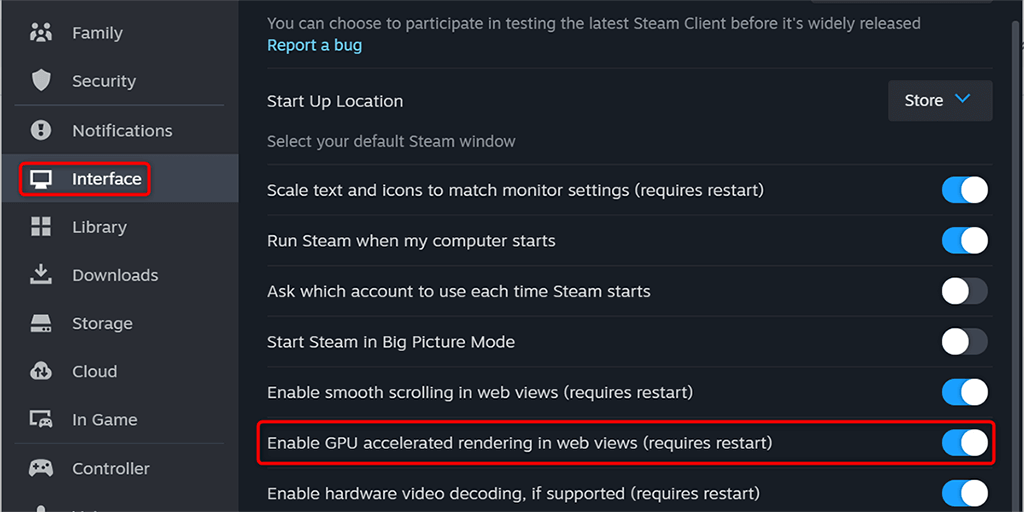 Cómo desactivar la aceleración de GPU en Steam imagen