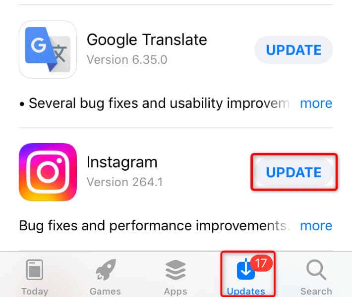 Actualice la aplicación Instagram en su Android o Apple iPhone (iOS) imagen 2