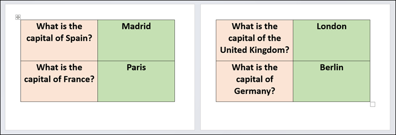 Cómo hacer tarjetas didácticas en Microsoft Word imagen 10